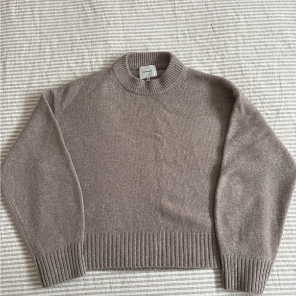 Reformation Sweaters - Reformation Cove Sweater, Taupe, XS